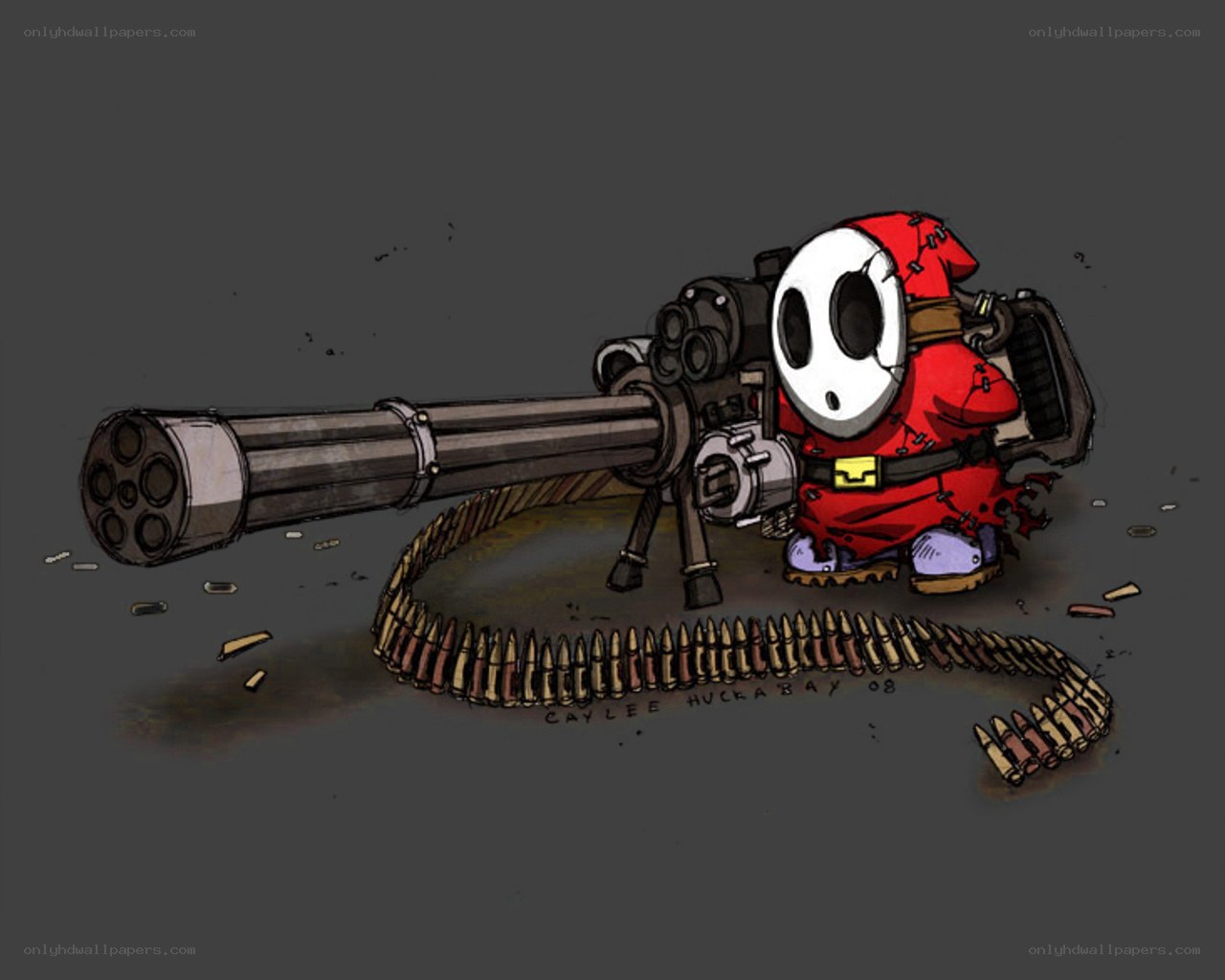 Shy Guy with minigun