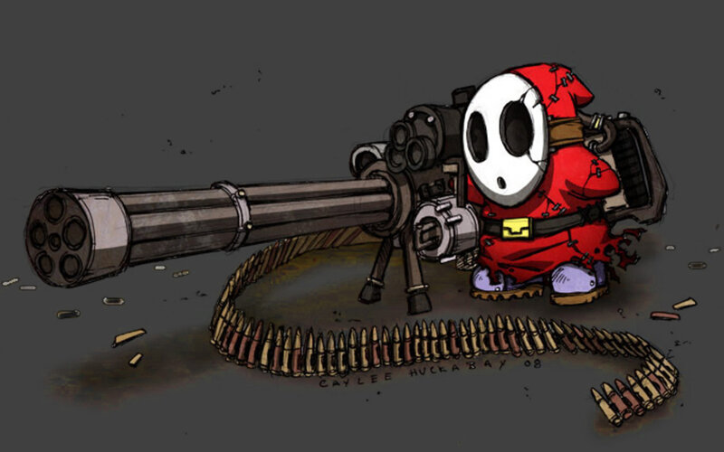 Shy Guy with Minigun