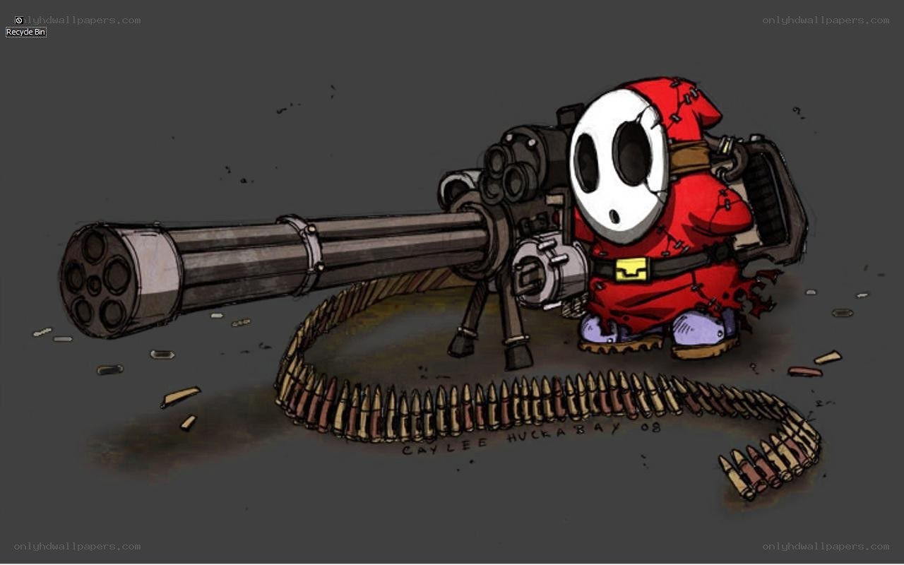 Shy Guy with Minigun