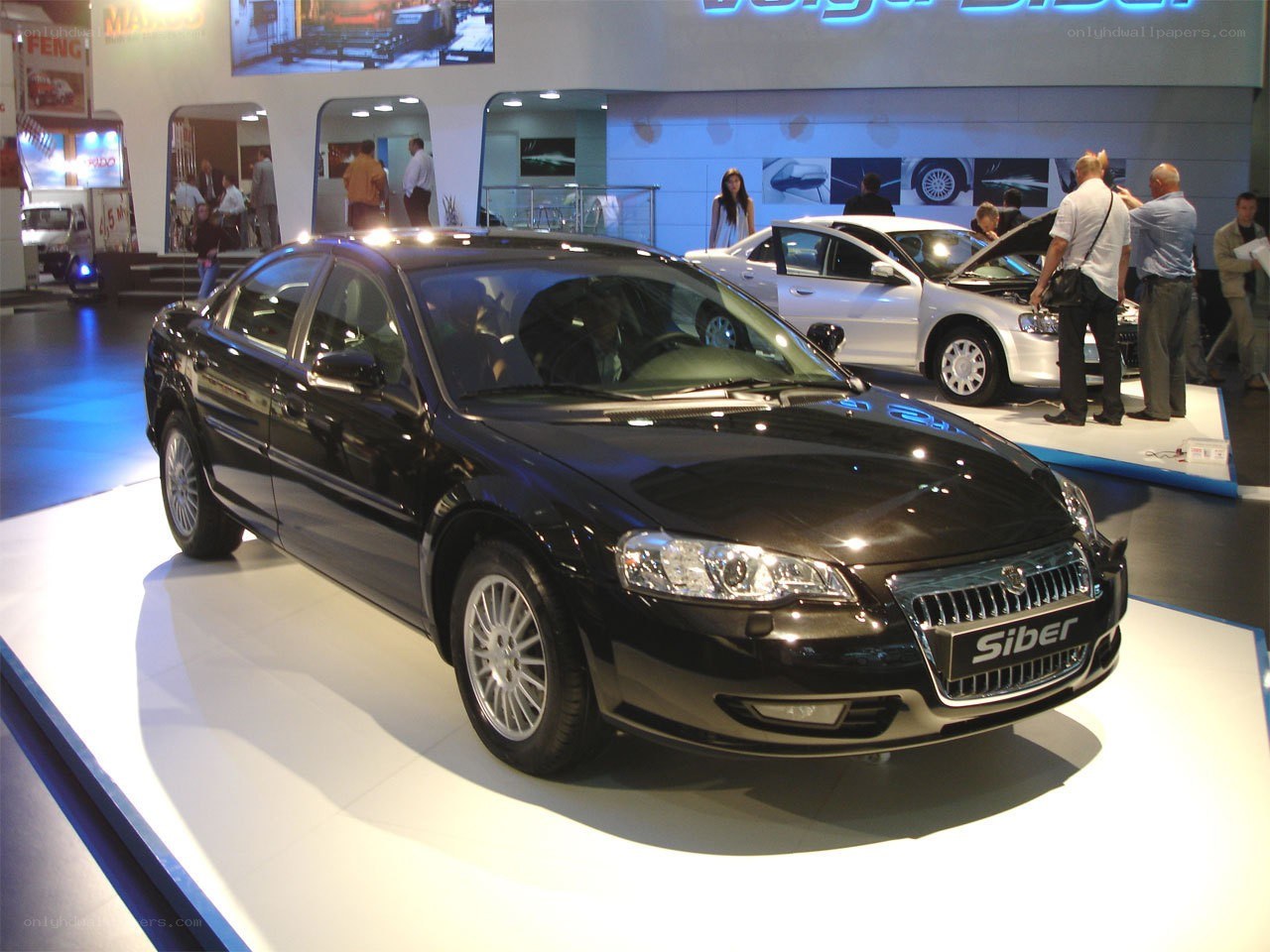 Siber car on display at auto show