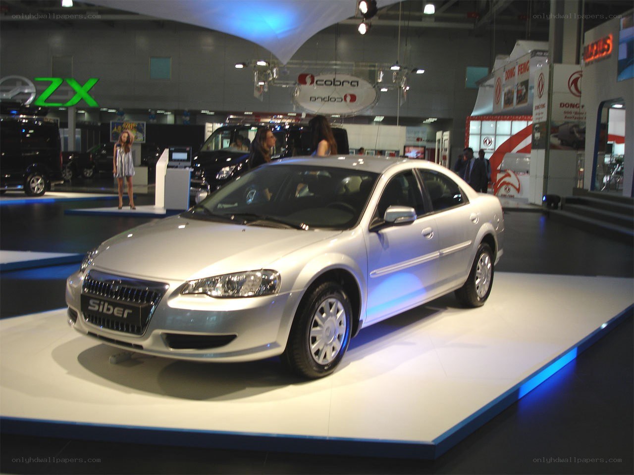 Siber sedan at auto show