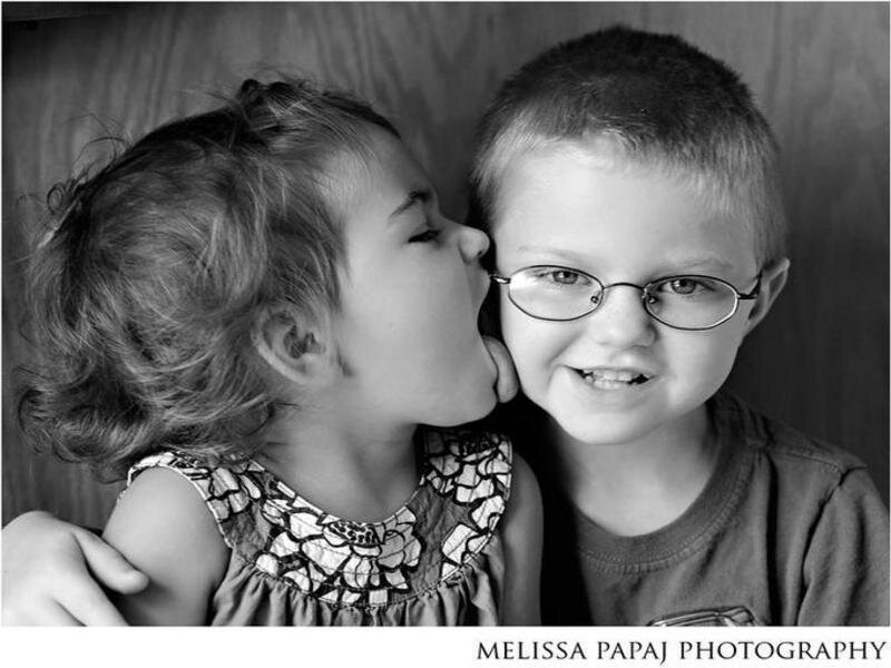 sibling affection moment