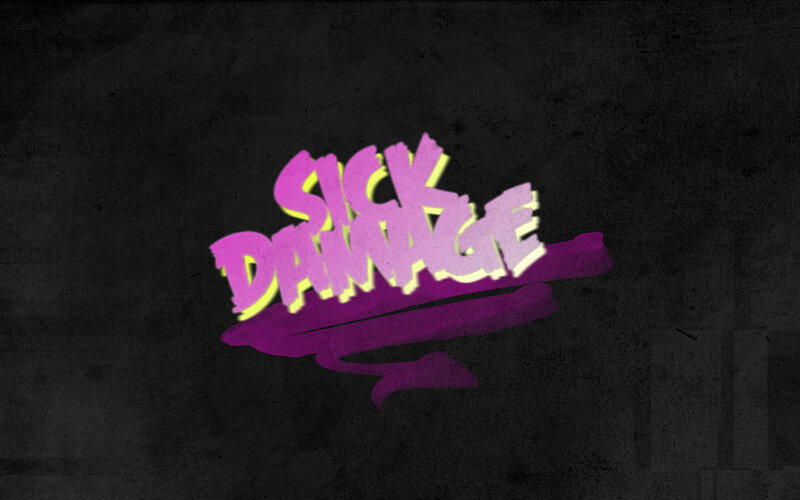 sick damage graffiti logo