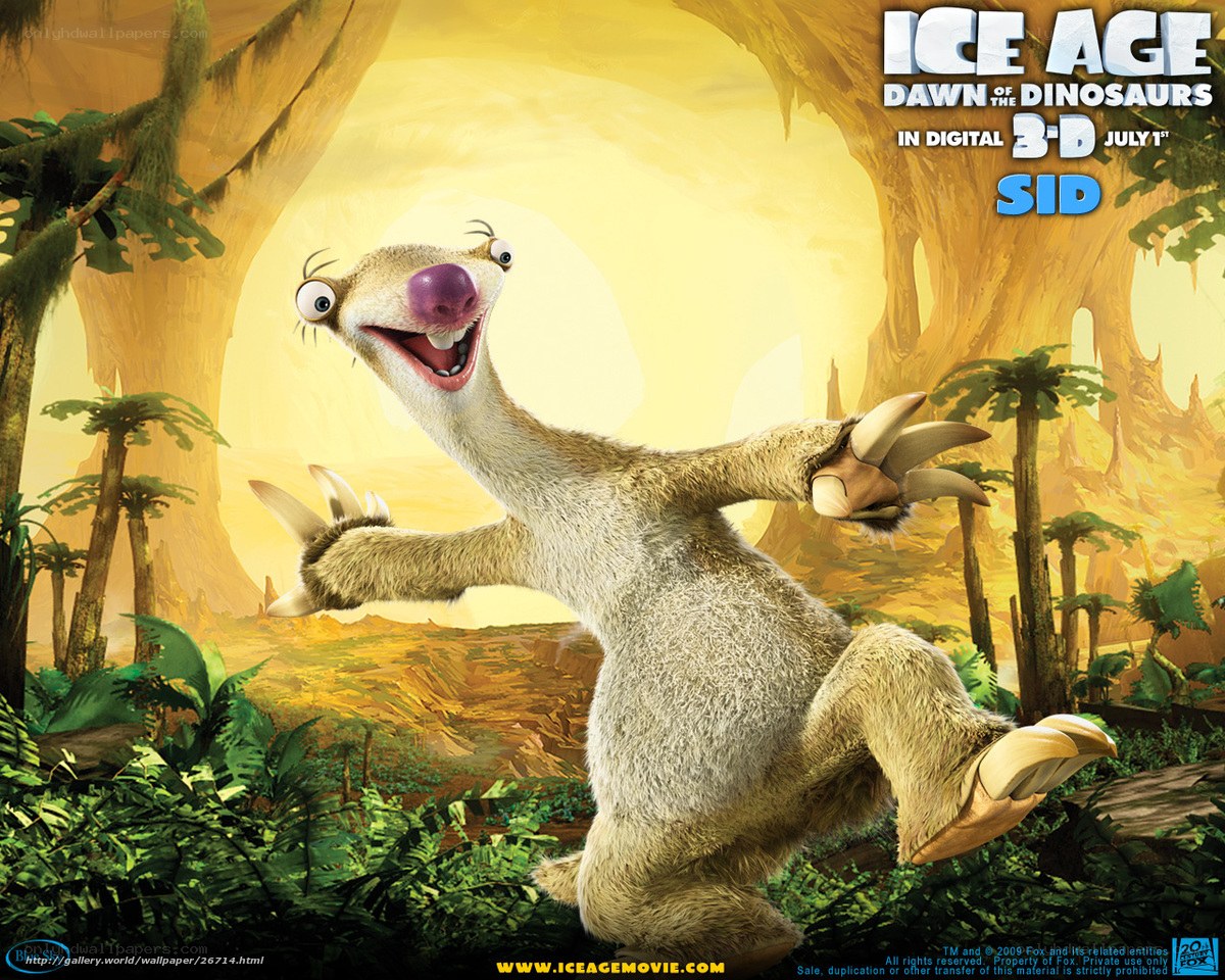 Sid from Ice Age: Dawn of the Dinosaurs