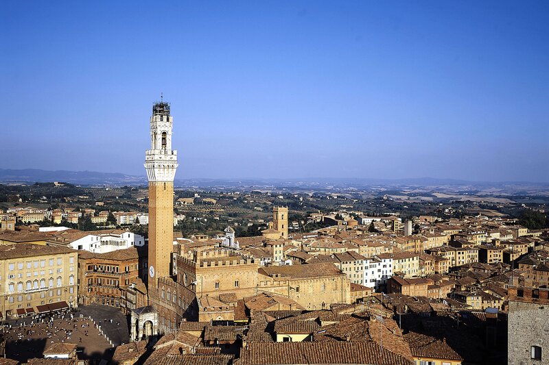 Siena skyline with tower