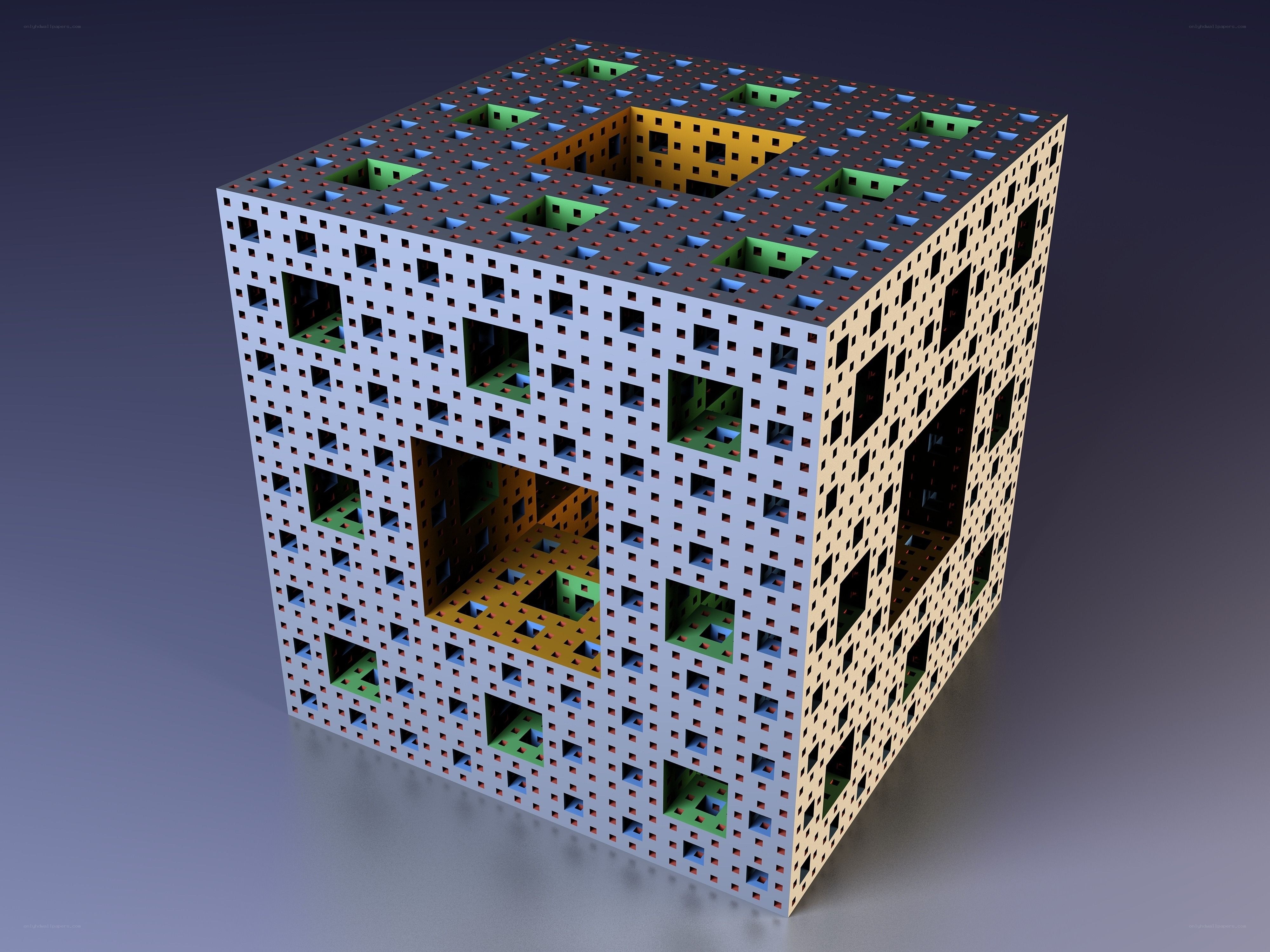 Sierpinski cube fractal