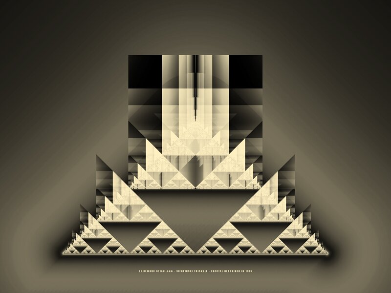 Sierpinski Triangle Fractal Art