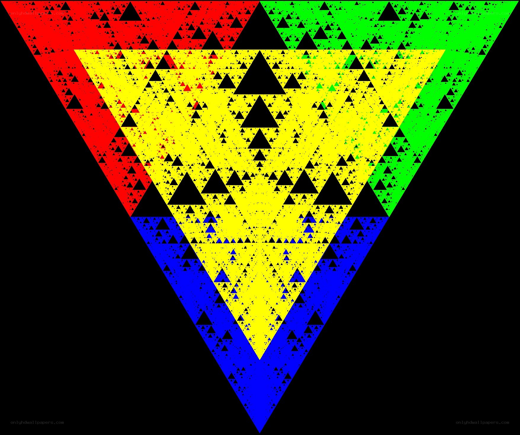 Sierpinski triangle fractal
