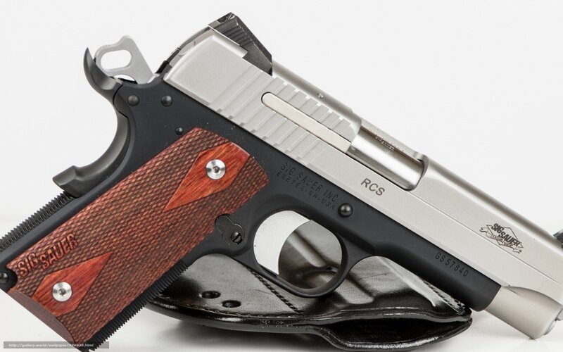 Sig Sauer Pistol — Silver
