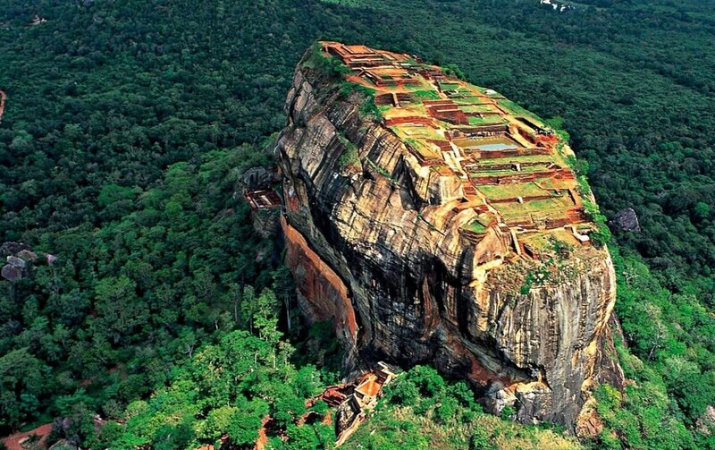 Sigiriya Rock Fortress — Green, Dramatic