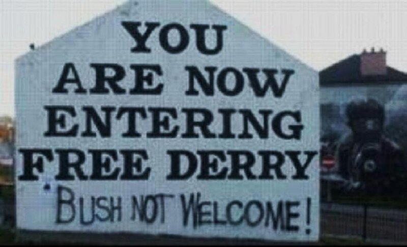 Sign reading 'You are now entering Free Derry'
