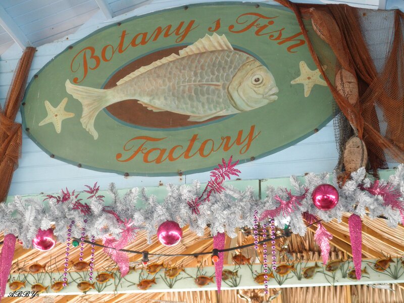 Sign with Fish Painting