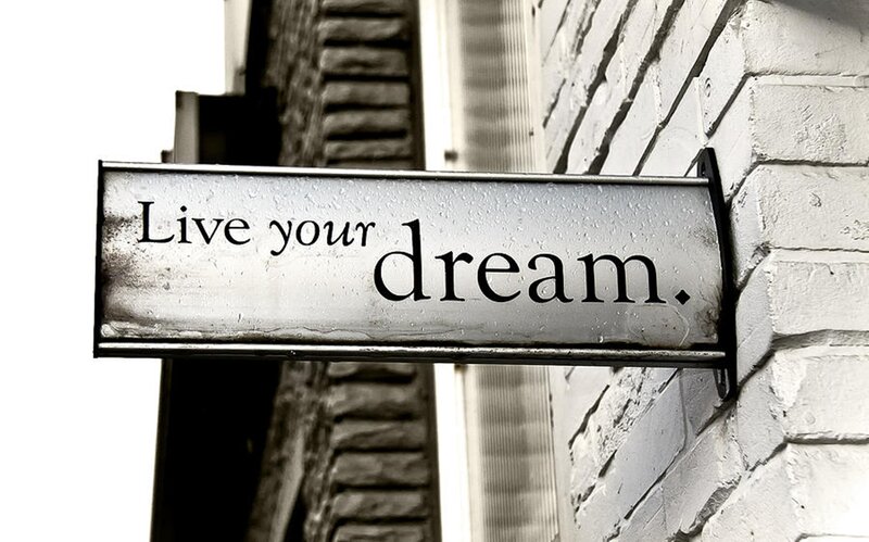 Sign with Text on Wall