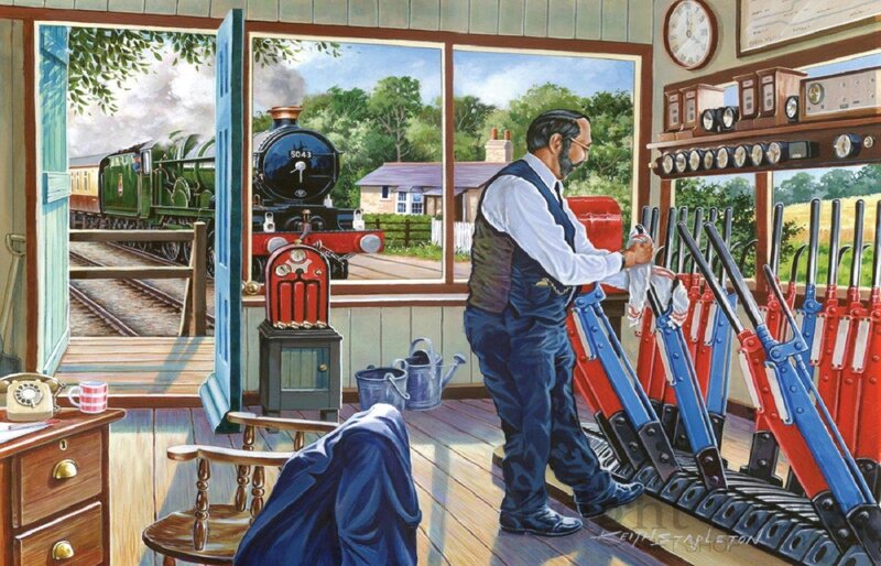 Signalman at Control Panel