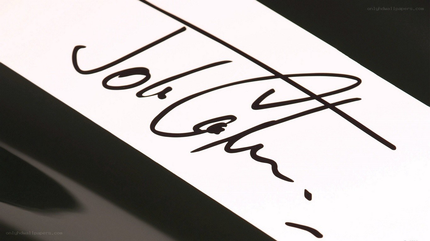 signature on white surface