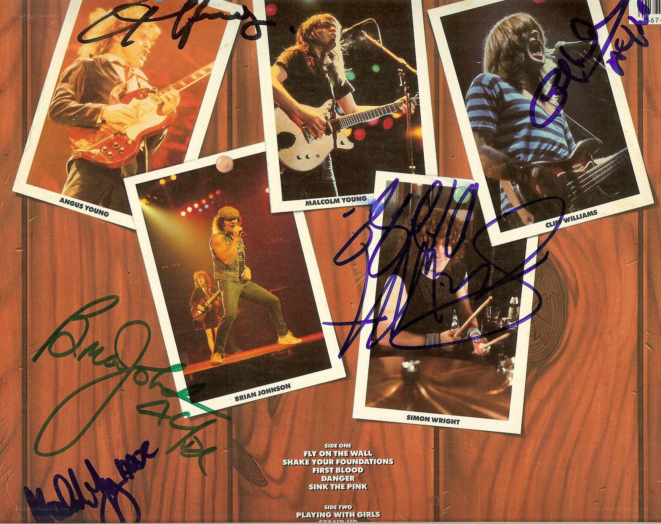 signed band photos collage