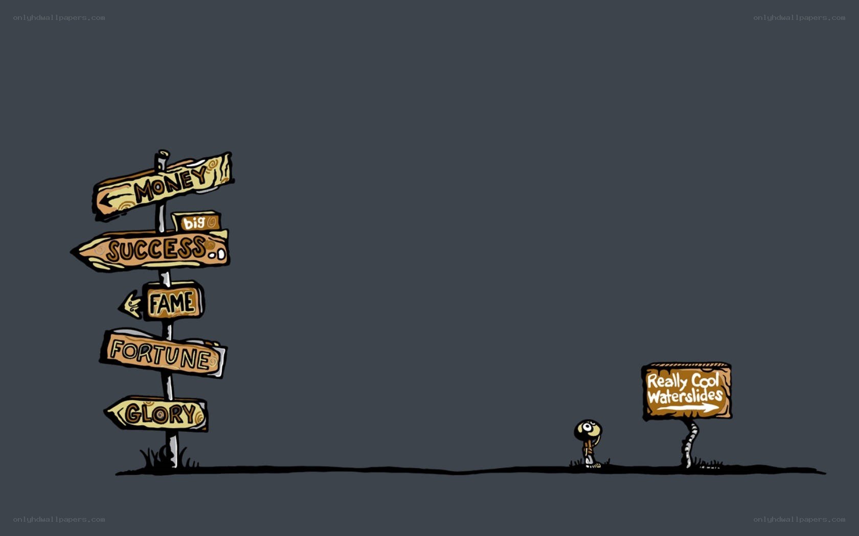 Signpost to success and fun