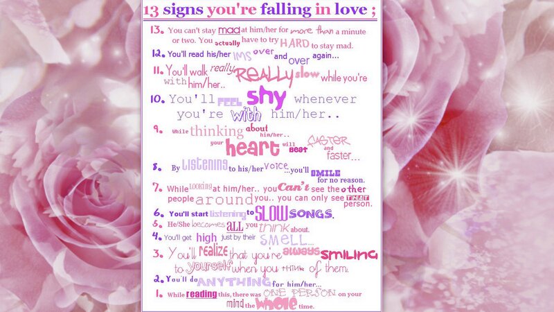 signs you're falling in love