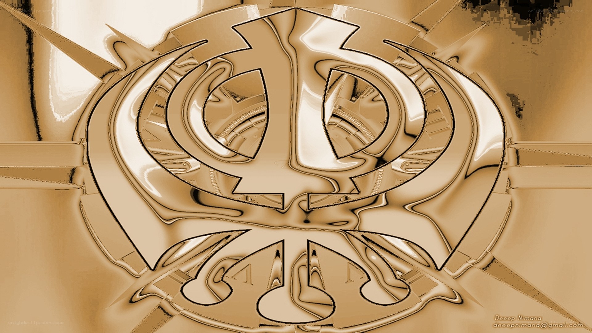 Sikh Khanda symbol art