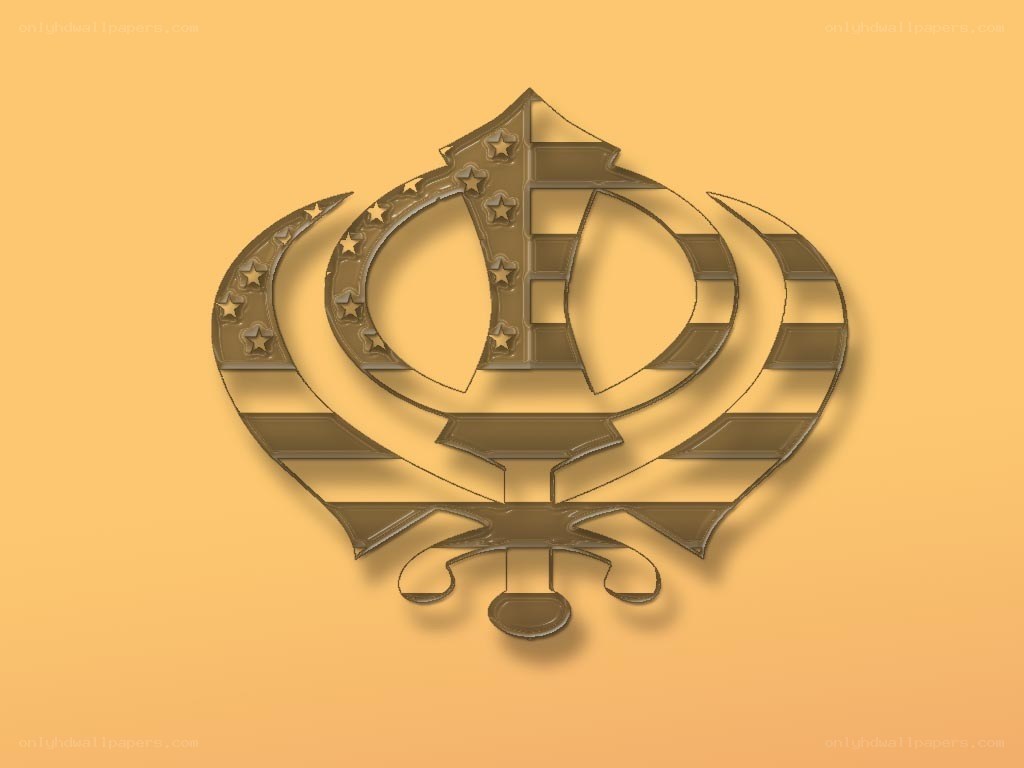 Sikh Khanda with American flag design