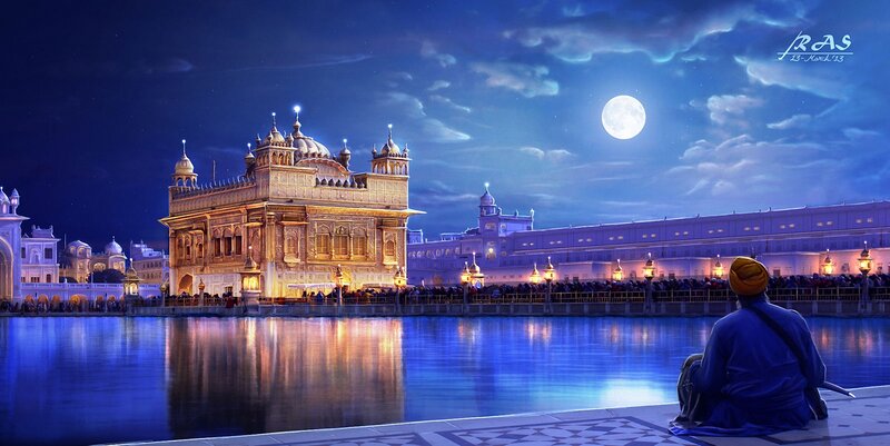 Sikh Man at Temple