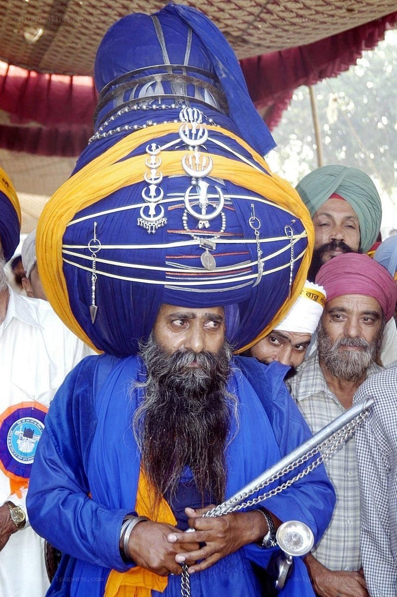 Sikh man with ceremonial turban