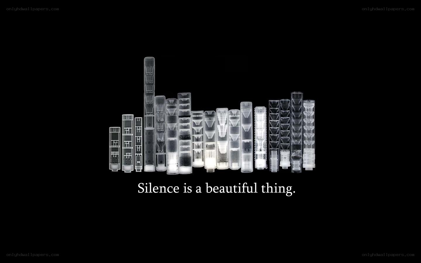 Silence is a beautiful thing