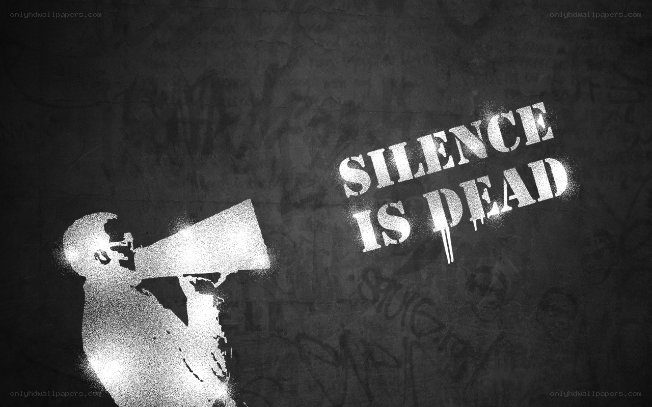 silence is dead graffiti art
