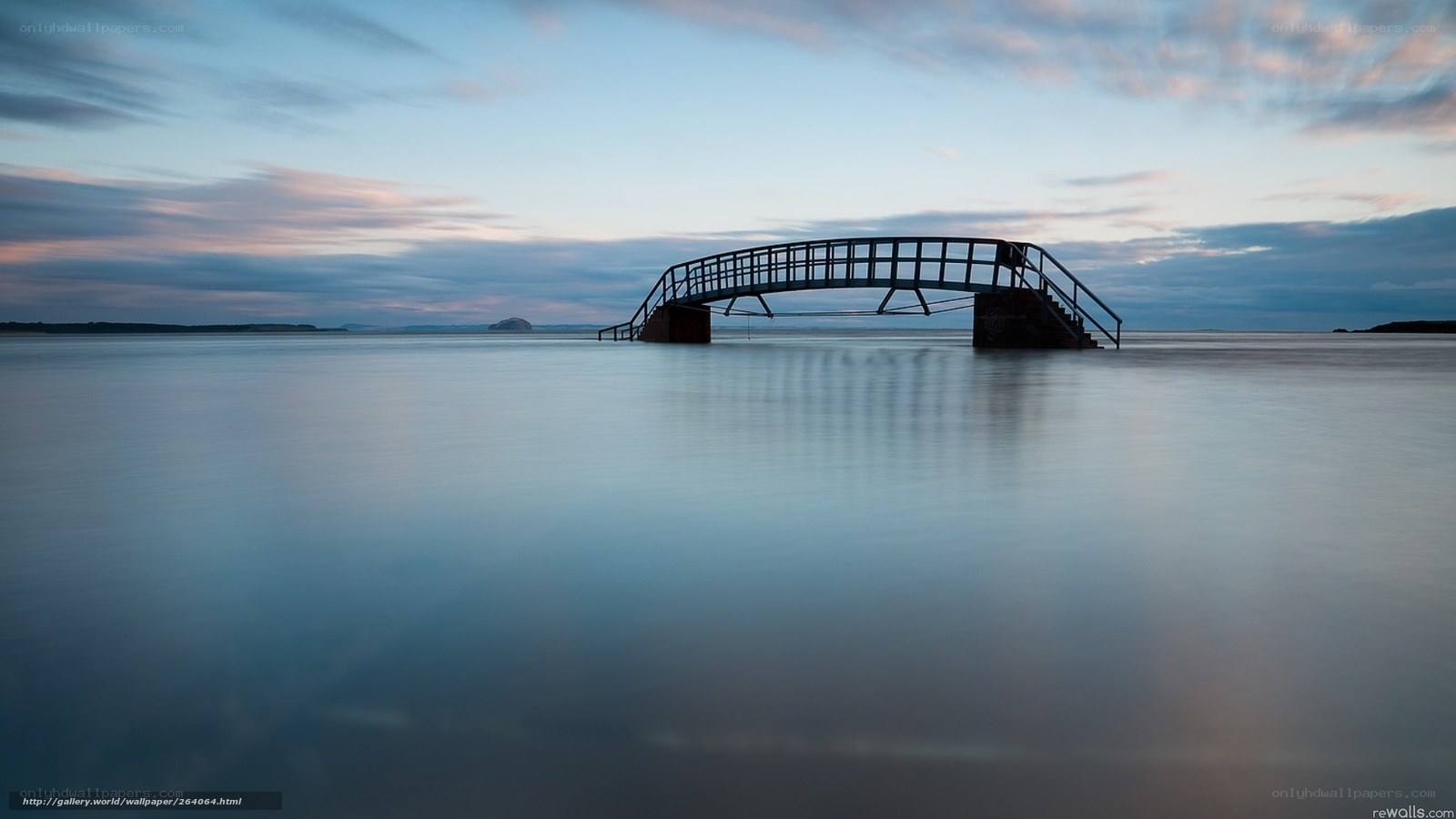 Silent bridge at twilight