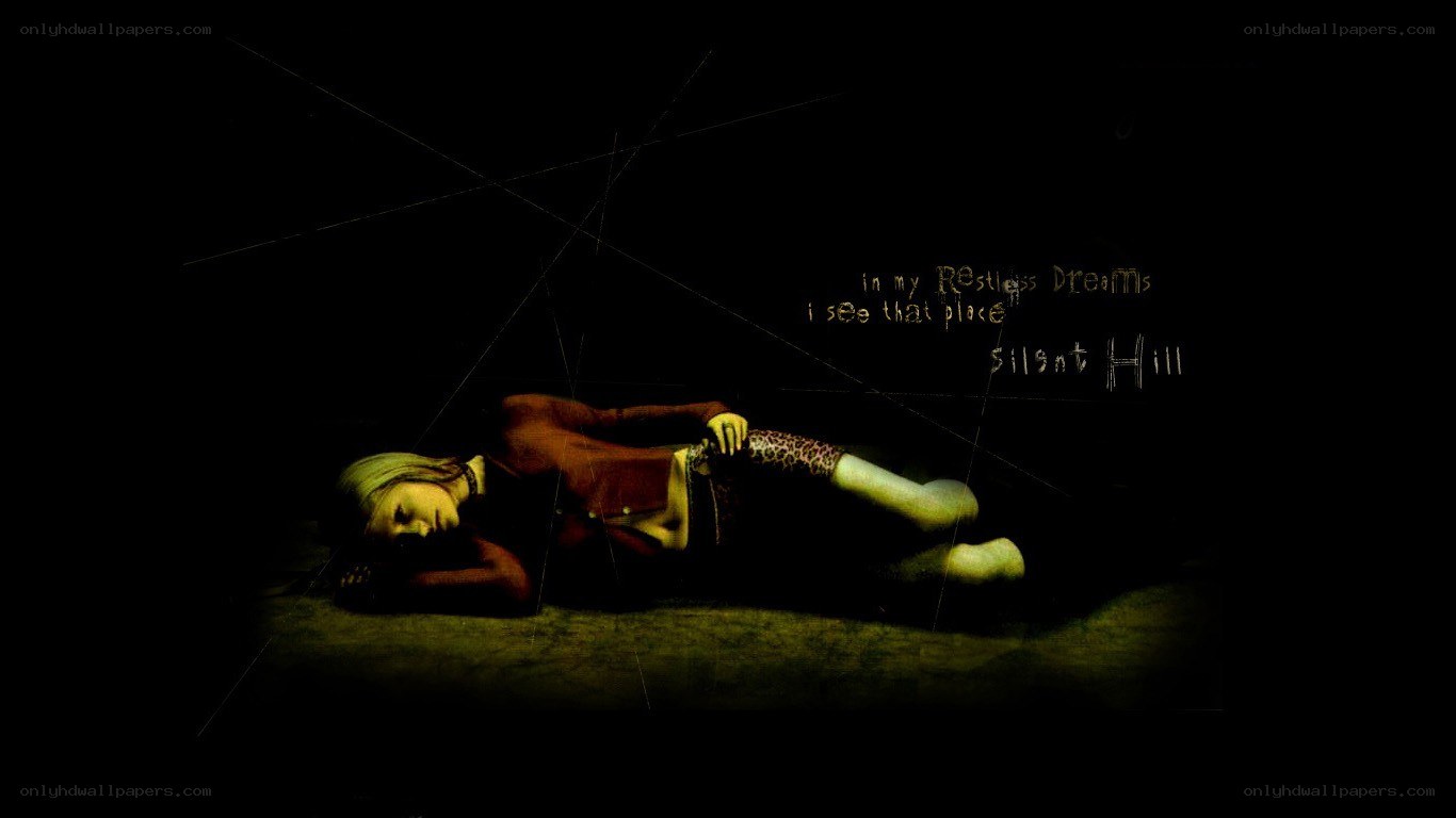 Silent Hill character in dark scene