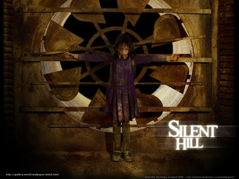 Silent Hill girl in industrial setting
