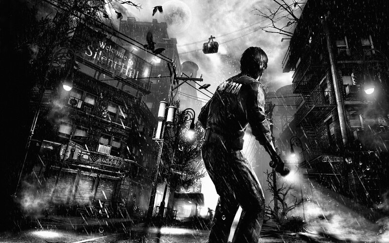 Silent Hill street scene