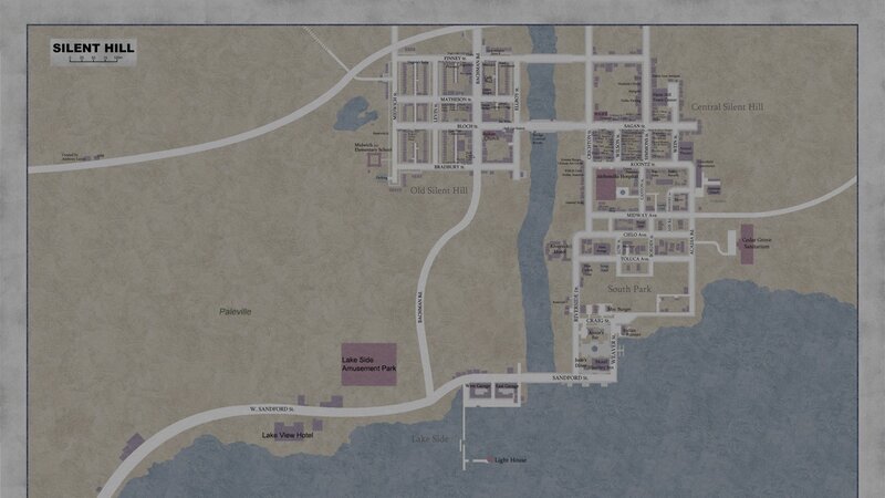 Silent Hill town map