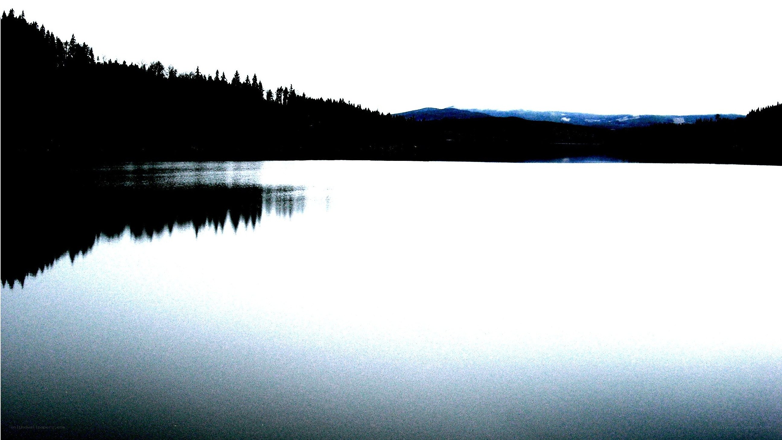 Silent lake at dawn