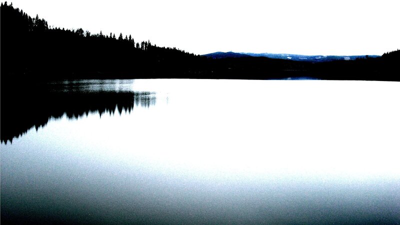 Silent lake at dawn