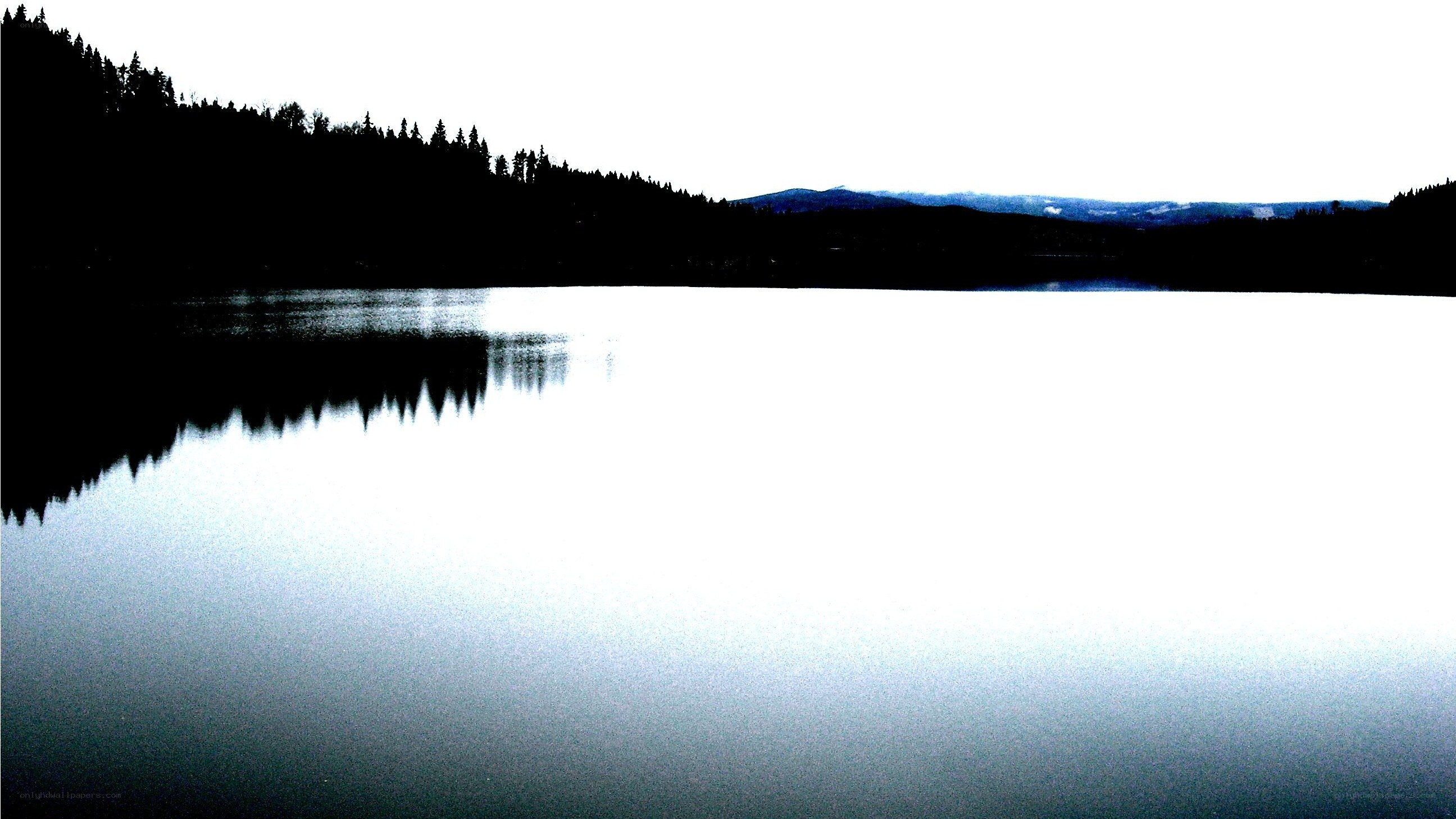 Silent lake at dawn