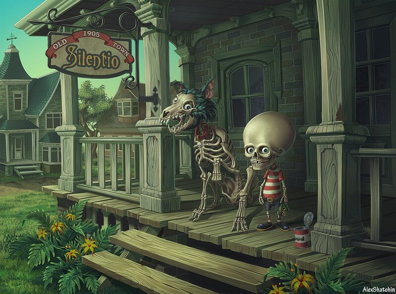 Silentio town scene