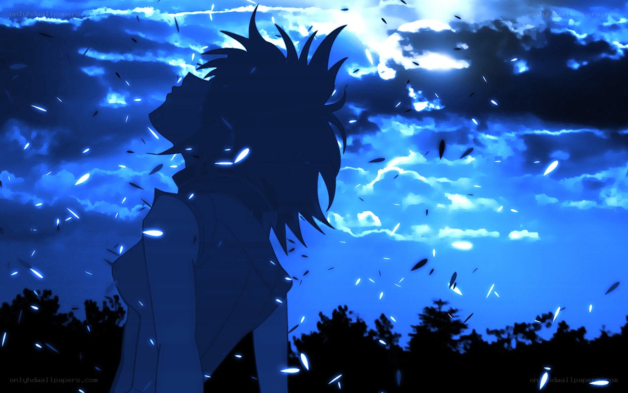 silhouette against blue sky