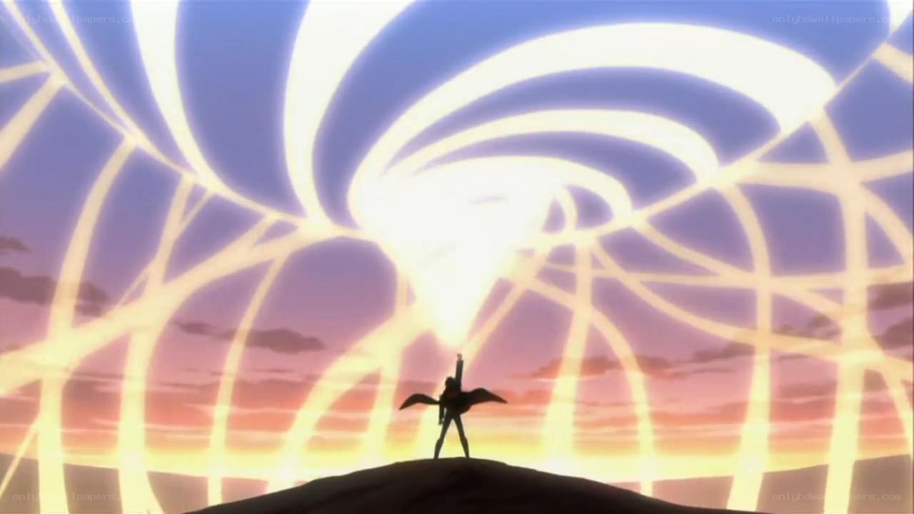 silhouette against glowing energy