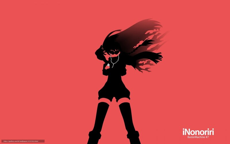silhouette anime girl with headphones