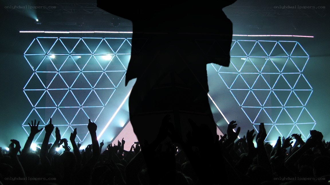 Silhouette at a concert