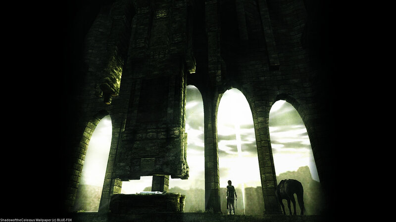 Silhouette at ancient ruins