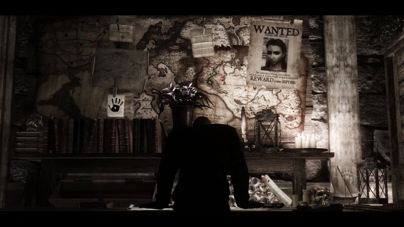 Silhouette at Desk