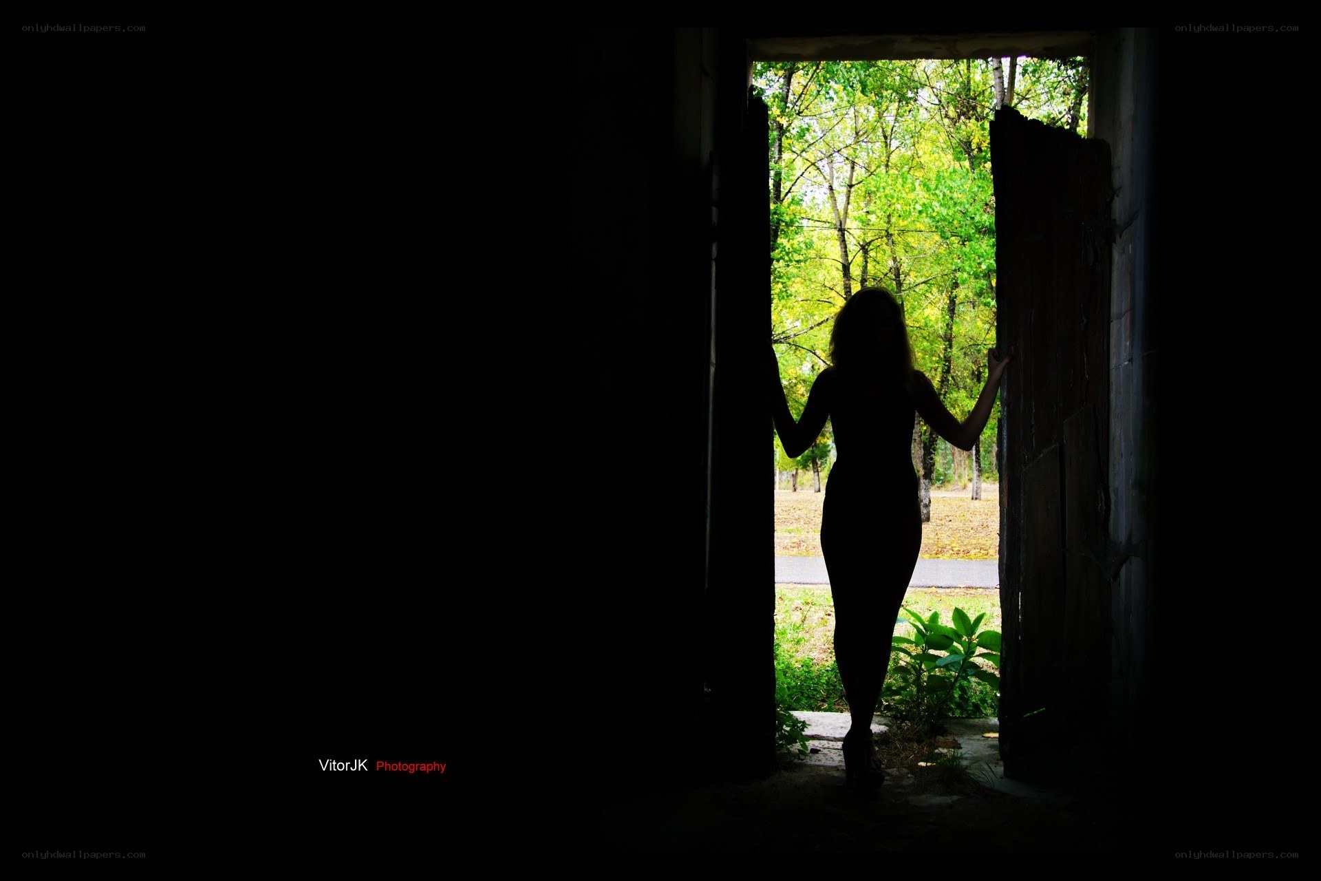 silhouette at doorway