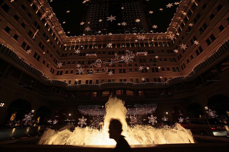 Silhouette at Fountain