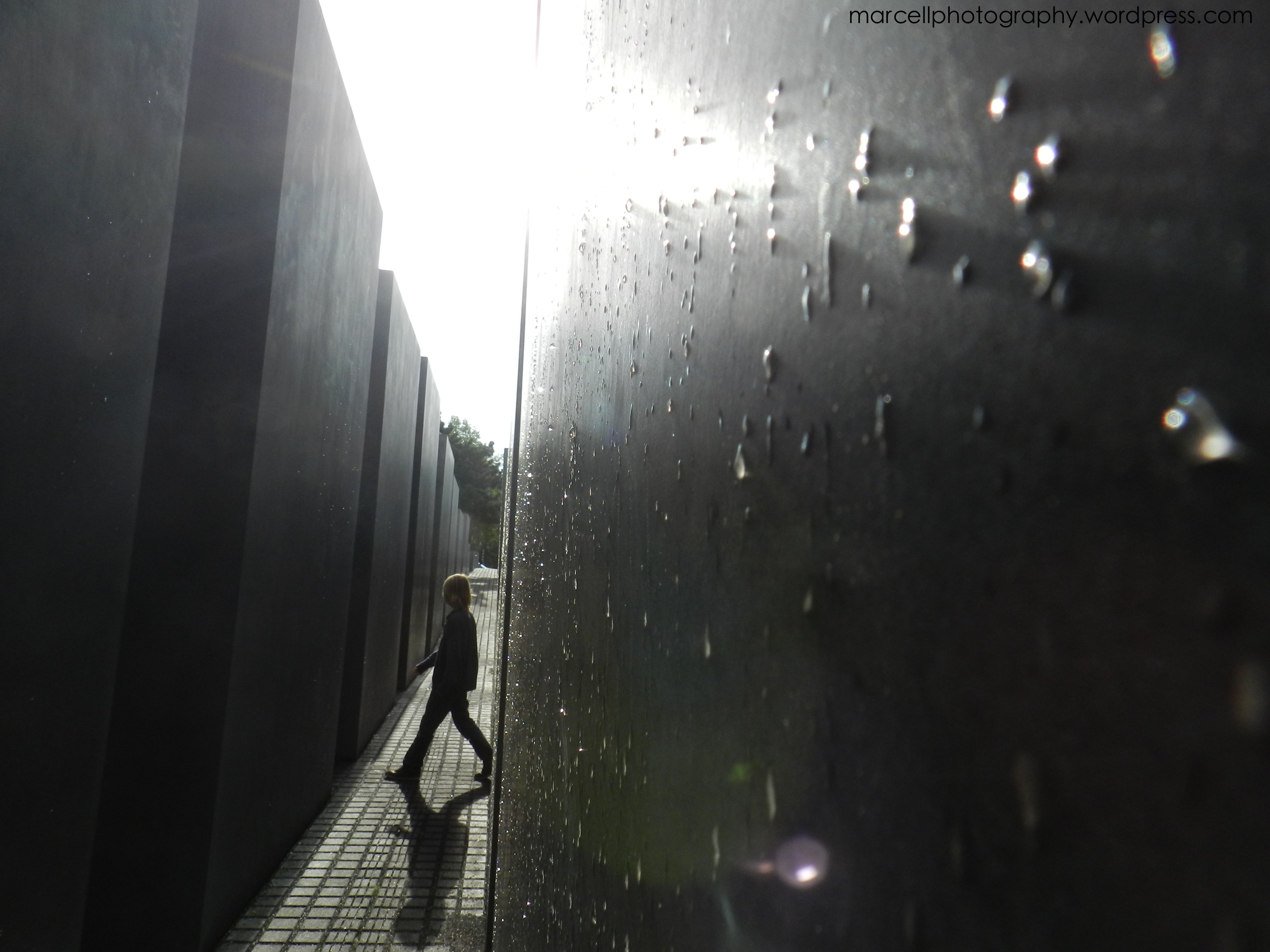 Silhouette at Holocaust Memorial