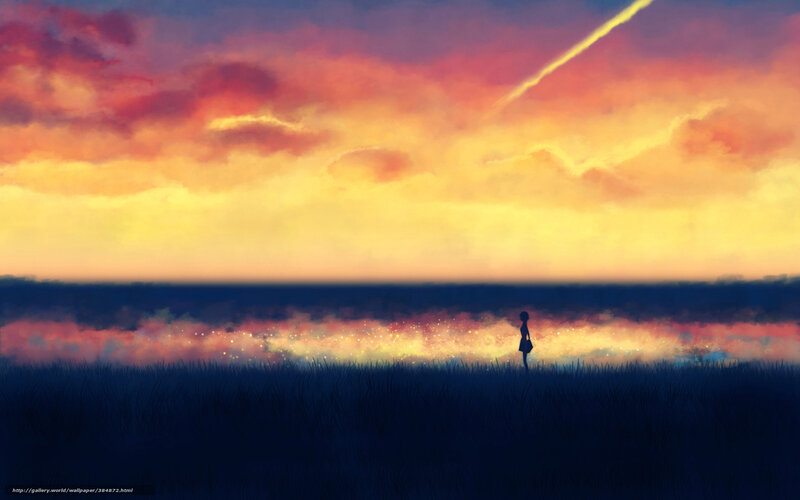 Silhouette at sunset