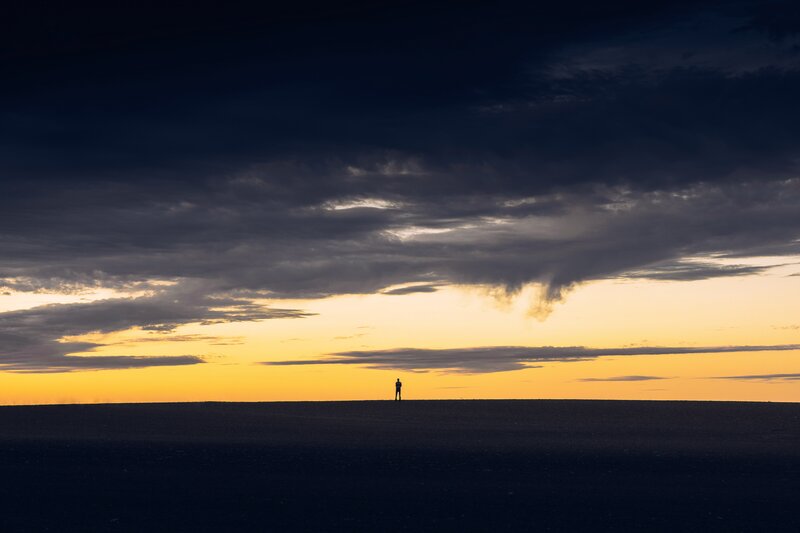Silhouette at sunset