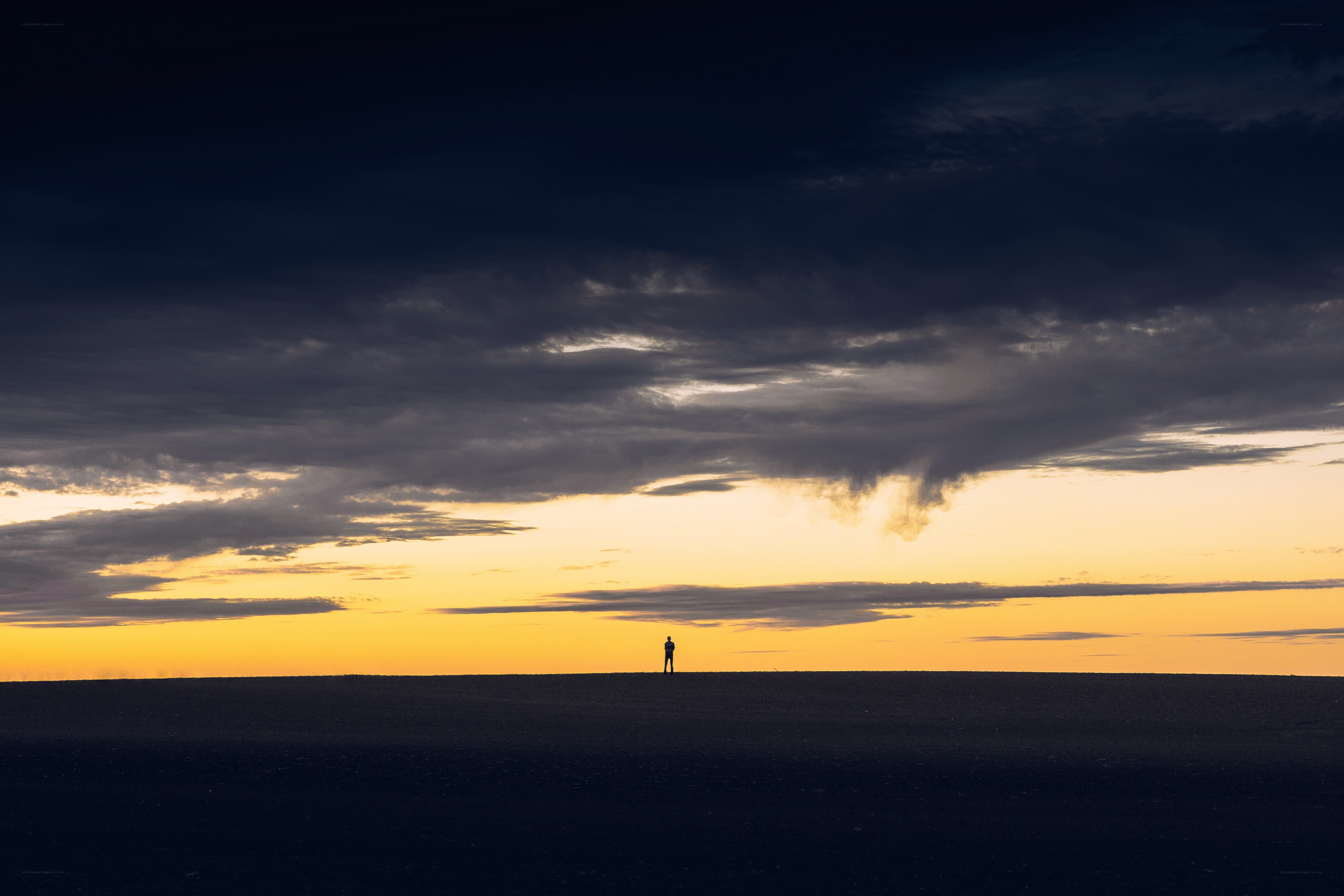 Silhouette at sunset