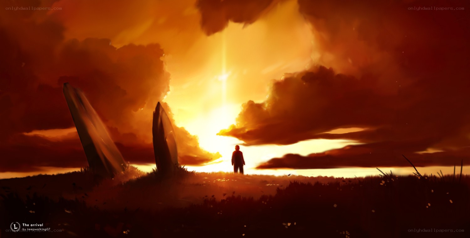 Silhouette at sunset